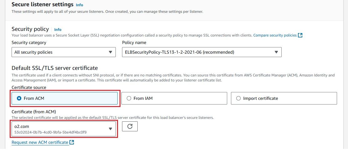 AWS EC2 Console - Import Self-Signed Certificate for ALB