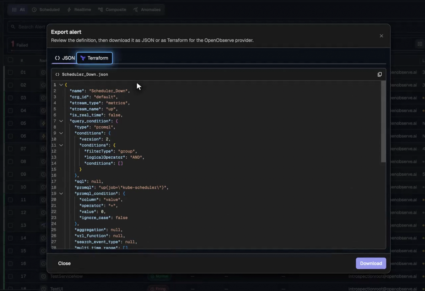 Observability as Code in OpenObserve