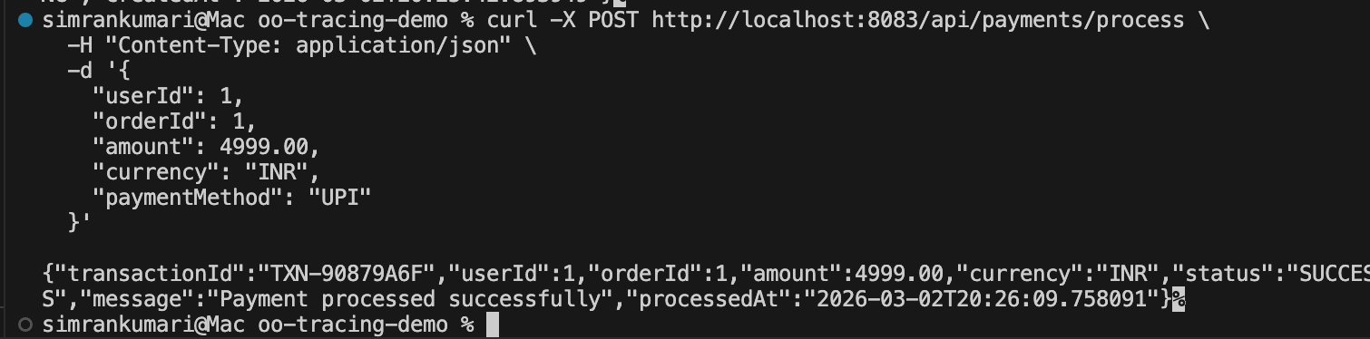 Generate Traces by Calling the APIs