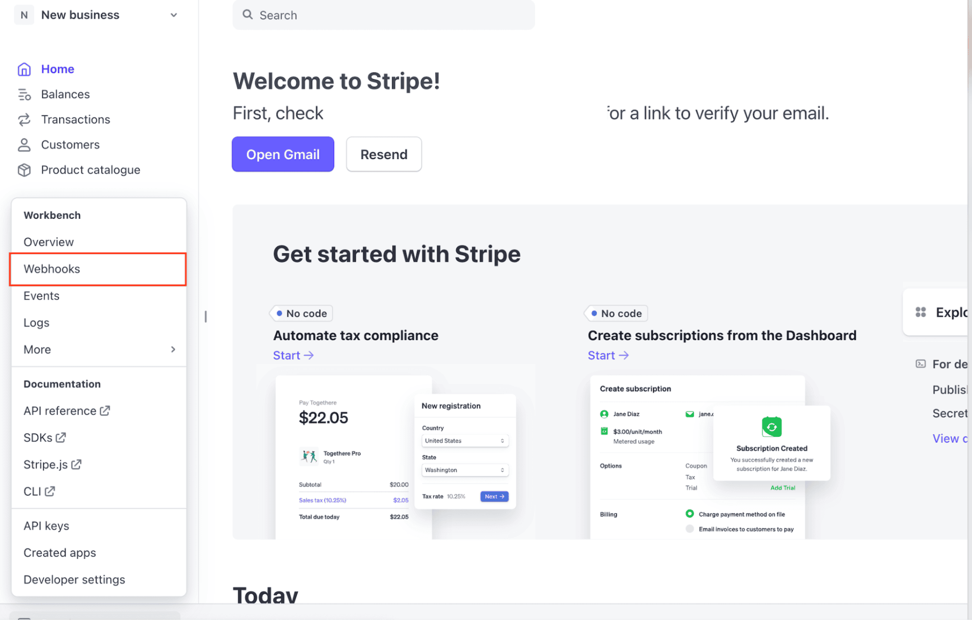 Developer - Webhooks in Stripe