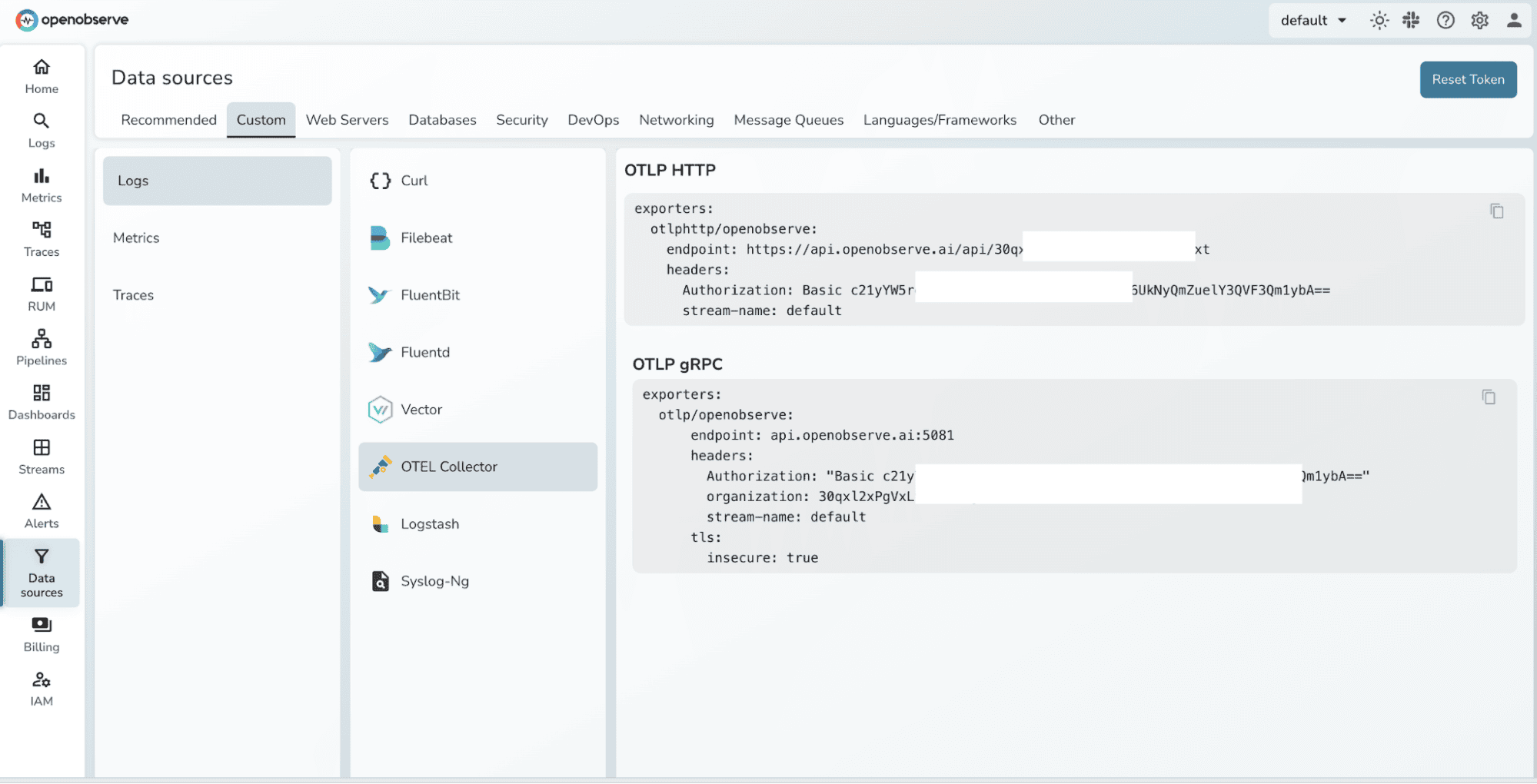 Fetching Credentials from OpenObserve