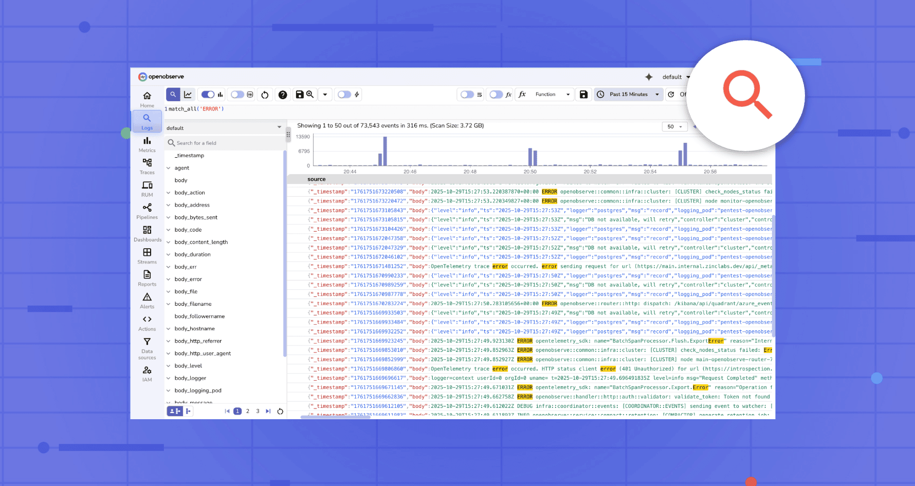 Log Searching and Filtering