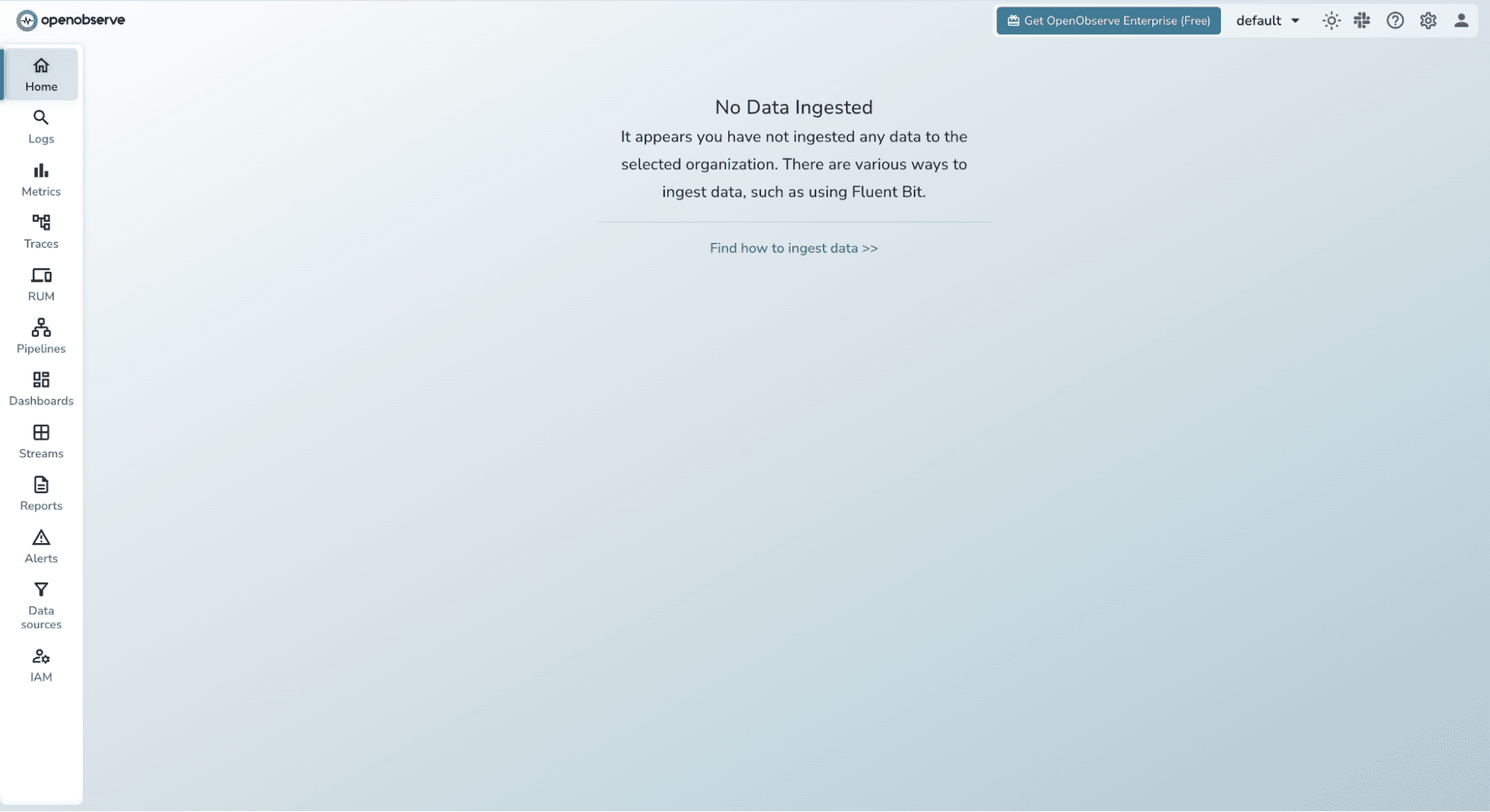 OpenObserve dashboard