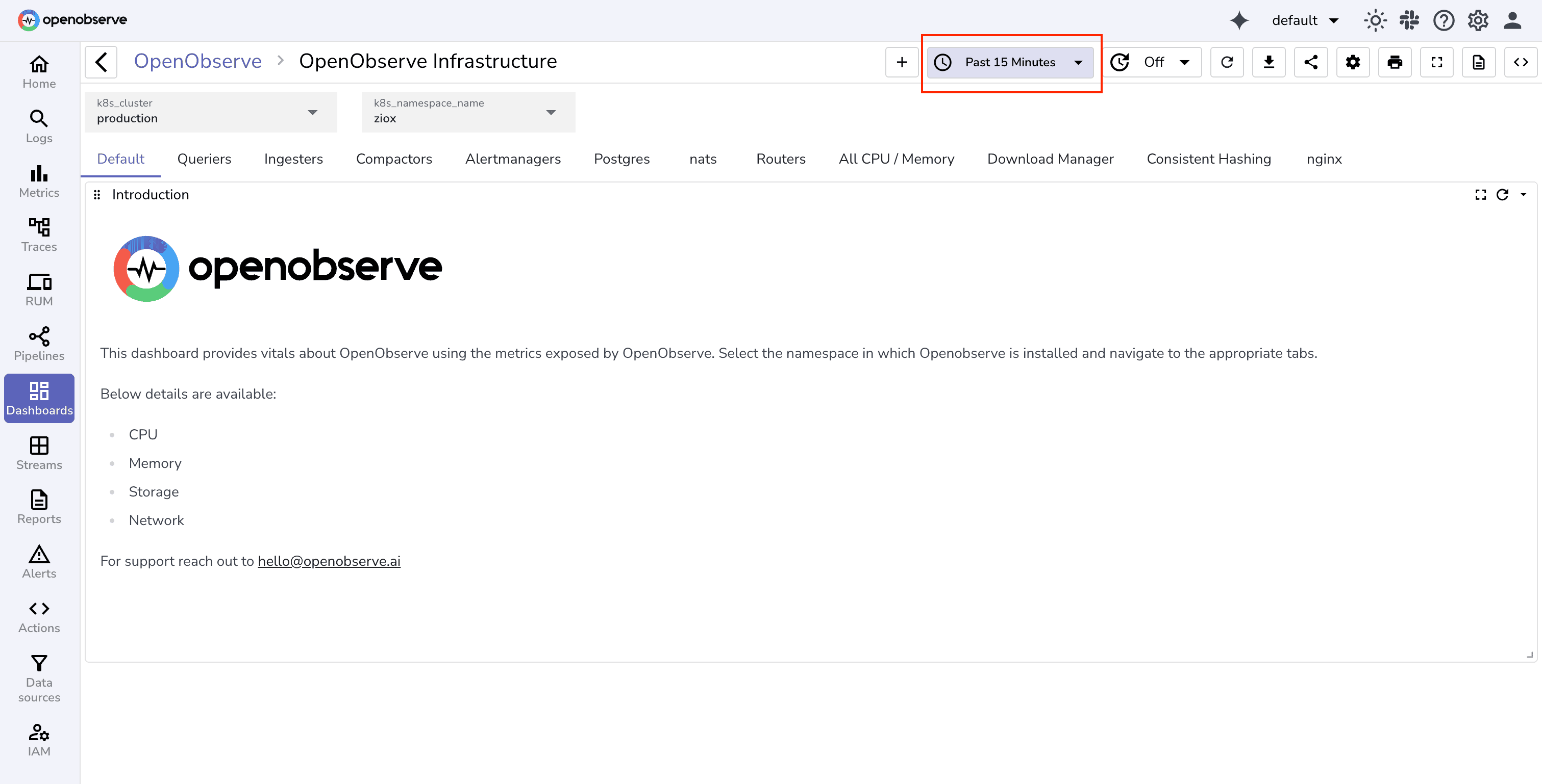 Avoiding Unbounded Queries in the OpenObserve Dashboard UI