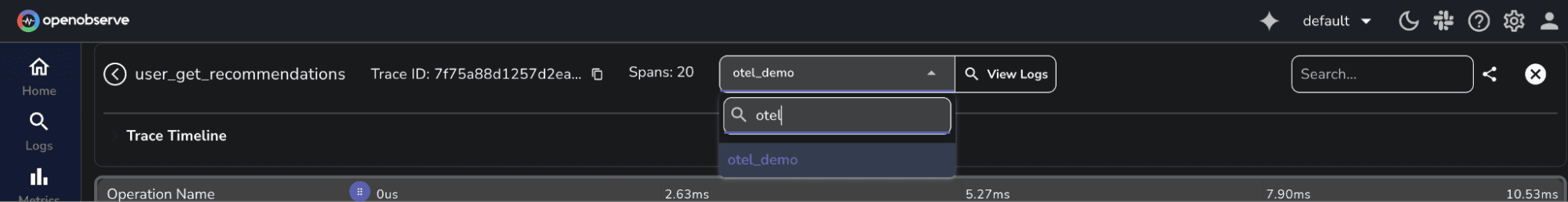 Correlate Traces with Logs