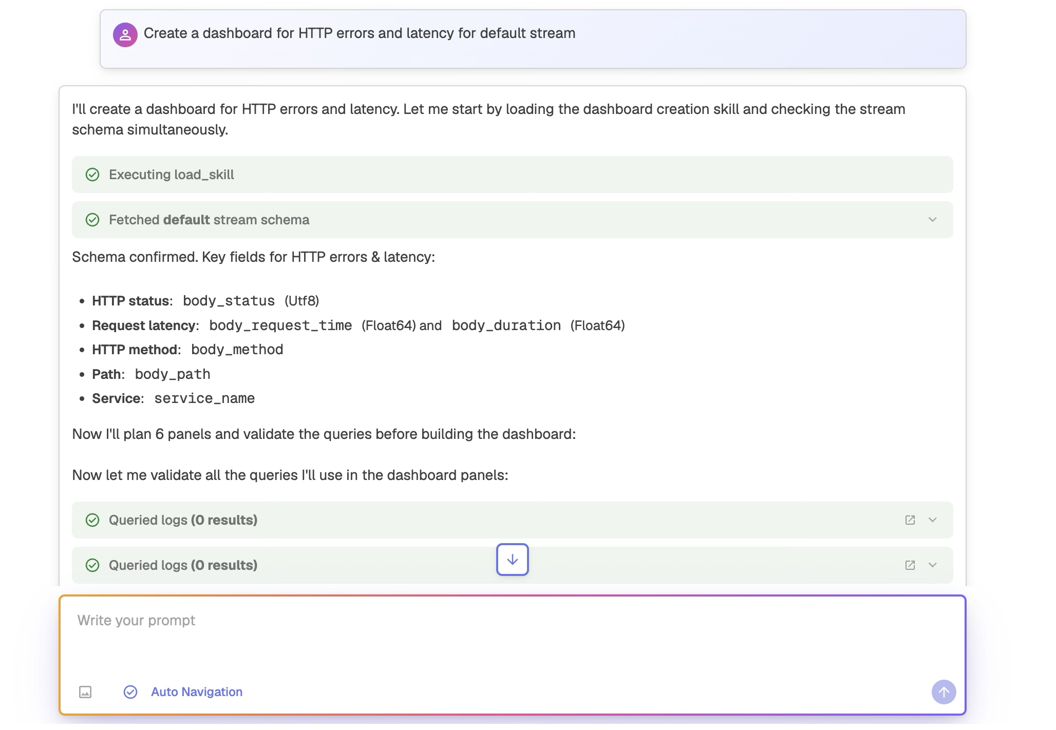 Automated Dashboard Generation