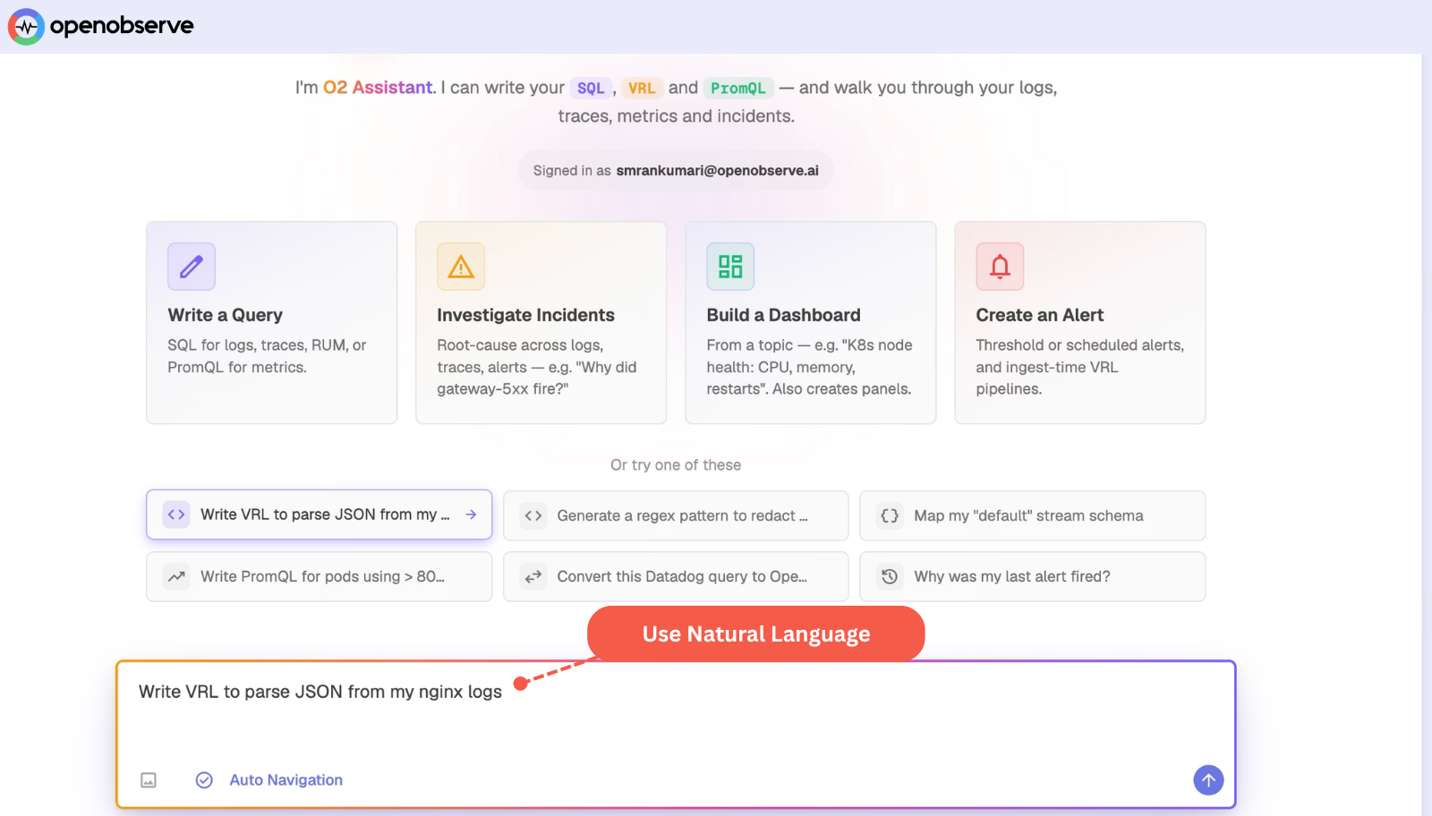 Natural Language Queries