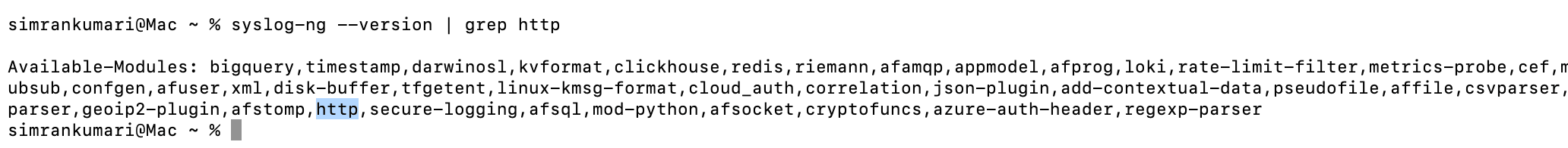 Checking for http module in syslog-ng