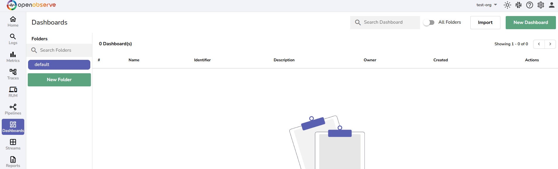 access dashboard