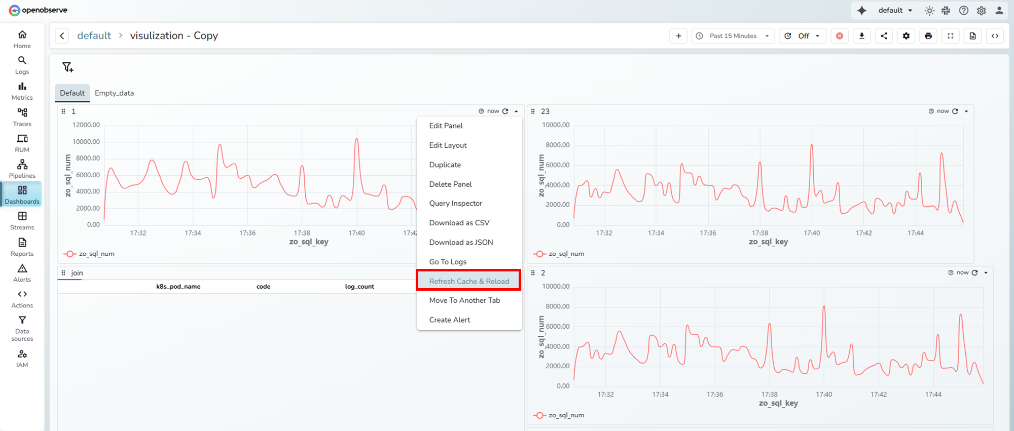 dashboard-refresh-query