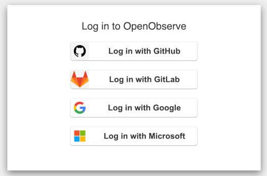 Sign in page