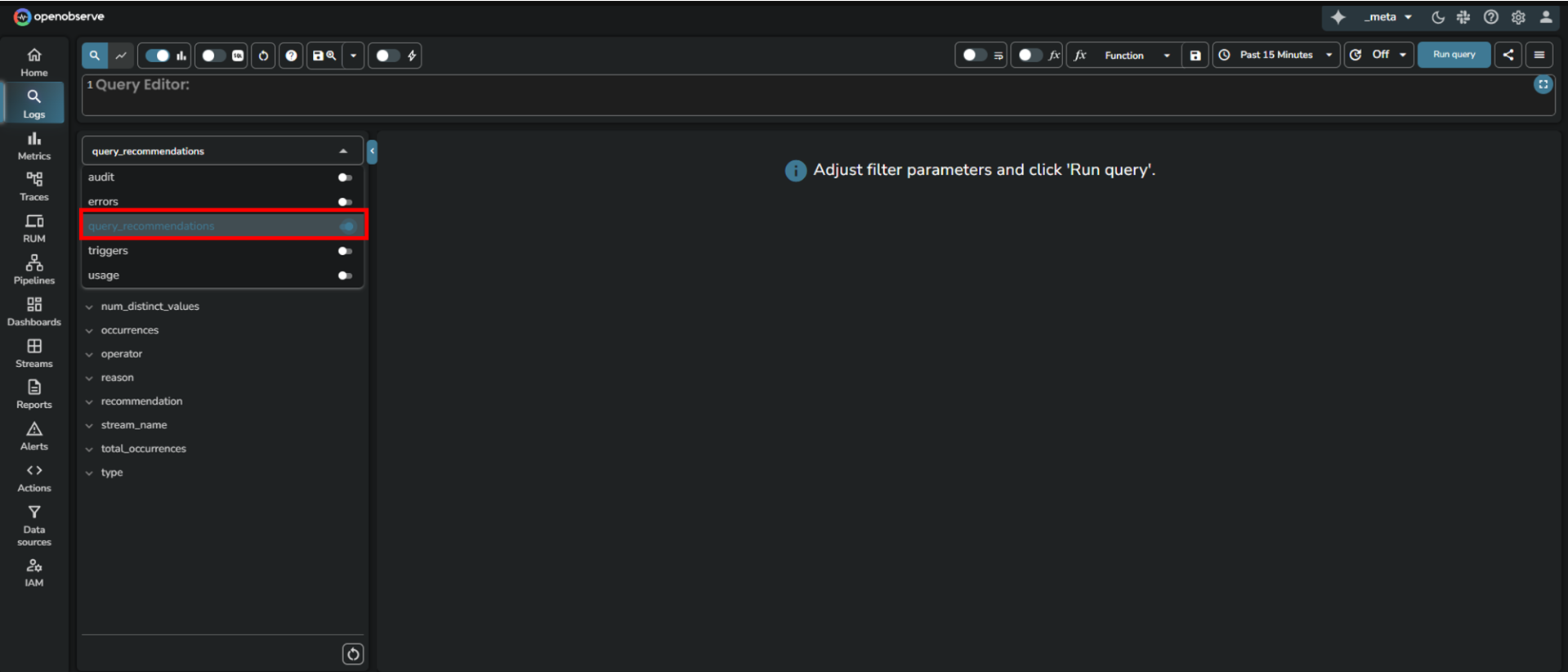 select-query-recommendations