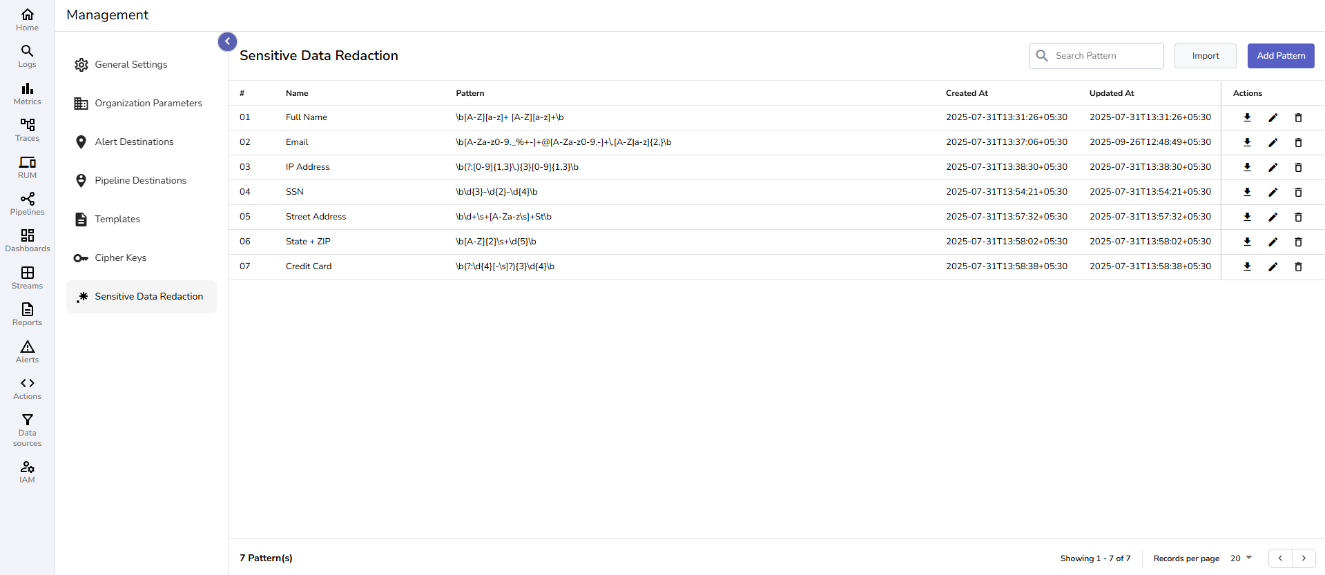 Sensitive Data Redaction