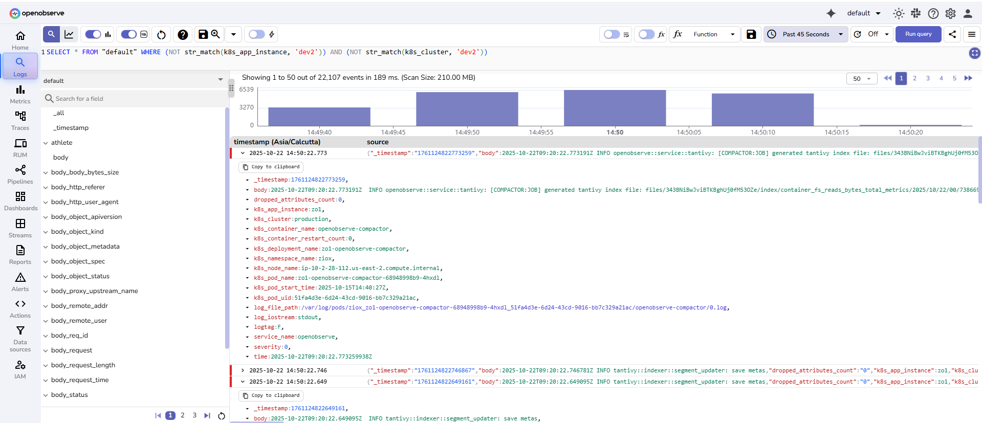 not str_match with AND operator