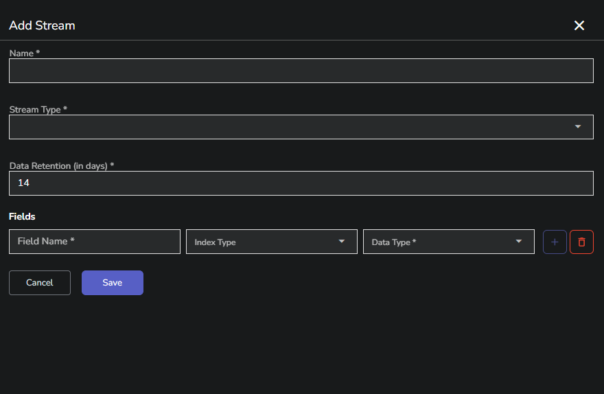 define strean fields