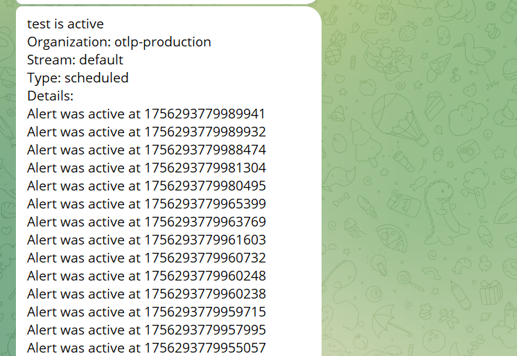 Verify alert delivery